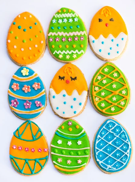 Easter eggs cookies decorated — Stock Photo, Image