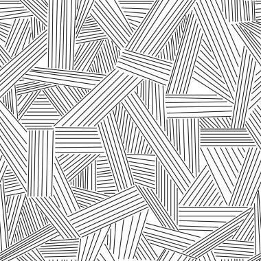 Kaktüs dikişsiz desen. Kaktüs bitkileriyle bitmek bilmeyen arka planı tekrarla. Doodle vektör çizimi. Desenli siyah beyaz el çizimi arkaplan çöl kaktüsüyle