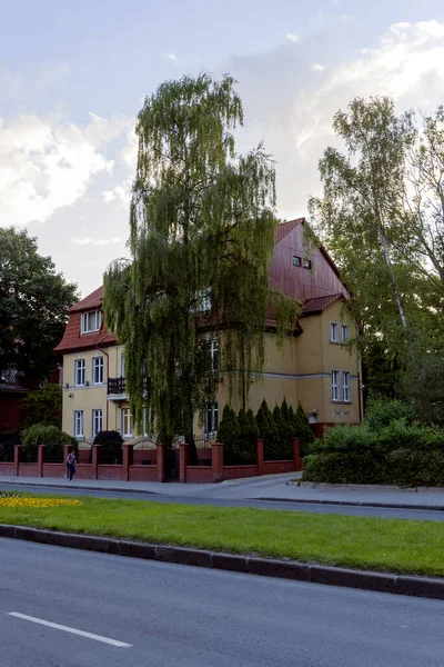 Ein Neues Haus Einem Ländlichen Ort Ein Landhaus Das Konzept — Stockfoto