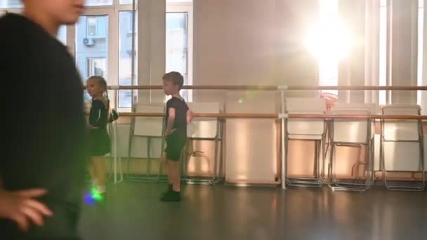 2021 Russia Mosca Simpatici Bambini Divertenti Anni Impegnata Nella Danza — Video Stock