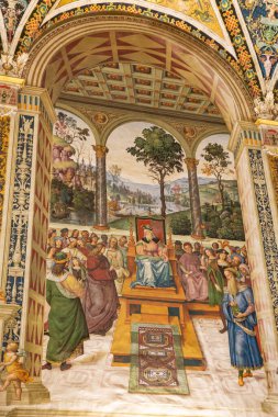 İtalya 'daki Piccolomini Kütüphanesi