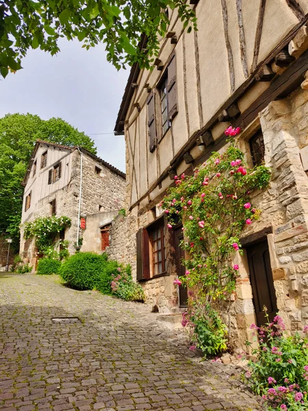 Schönes Haus Mittelalterlichen Dorf Cordes Sur Ciel Südfrankreich — Stockfoto