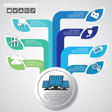 7 seçenekli iş konsepti, parçalar, adımlar veya süreçler. İş akışı düzeni, diyagram, sayı seçenekleri, web tasarımı için kullanılabilir.