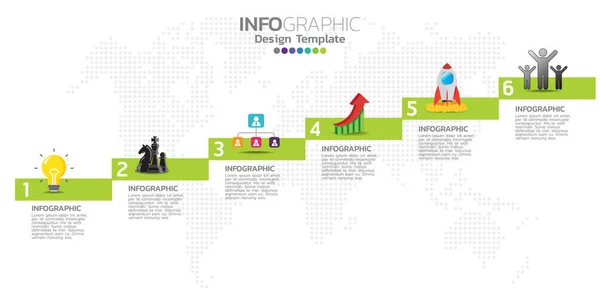 Χρονικό Πρότυπο Σχεδιασμού Infographics Επιλογές Διάγραμμα Διαδικασίας Διανυσματική Eps10 Εικονογράφηση — Διανυσματικό Αρχείο