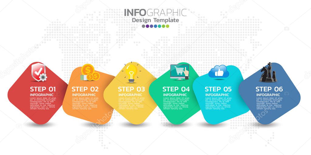 Timeline infographics design template with 5 options, process diagram, vector eps10 illustration