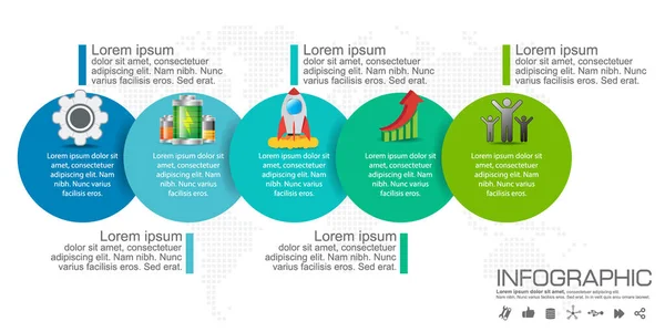 Μέρη Infographic Διάνυσμα Σχεδιασμού Και Εικόνες Μάρκετινγκ Μπορούν Χρησιμοποιηθούν Για — Διανυσματικό Αρχείο