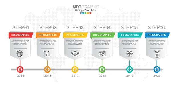 Infografikai Elemek Tartalom Diagram Folyamatábra Lépések Alkatrészek Idővonal Munkafolyamat Diagram — Stock Vector