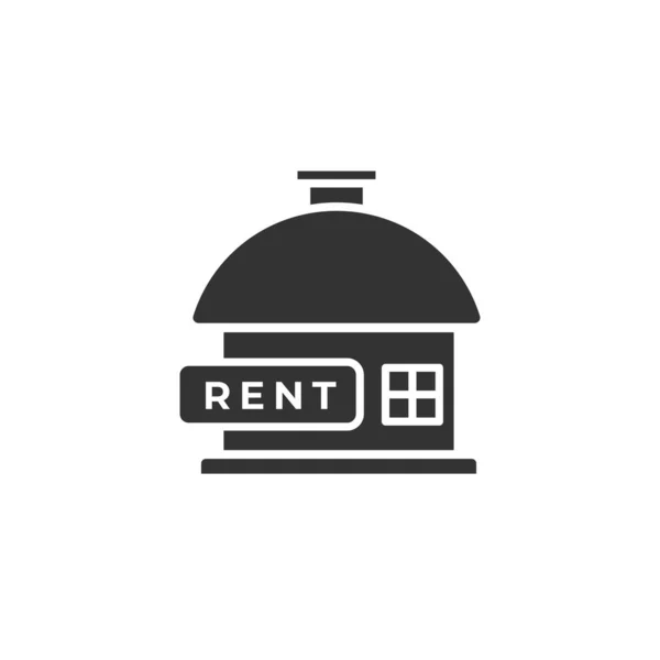 Kira Ikonu Logo Vektör Illüstrasyon Konsepti Için Kiralık Evler Satılık — Stok Vektör