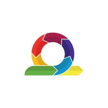 Çevik geliştirme süreci vektör tasarımı. Çevik metodoloji, yaşam döngüsü 3d vektörü.