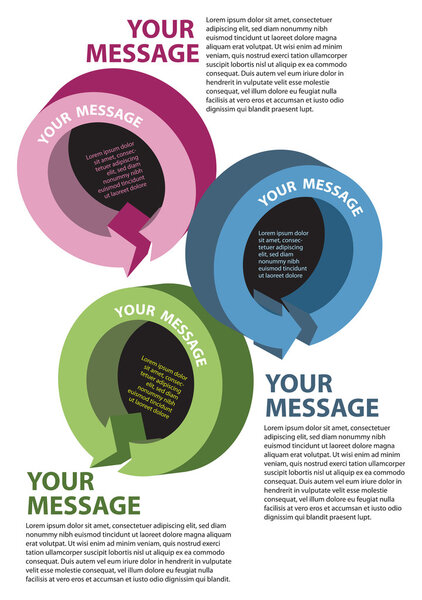 дизайн кругов вторичной переработки
