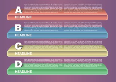 Mizanpaj tasarımını raflar ile