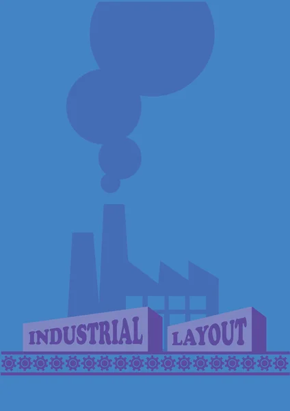 Industriële ontwerpsjabloon lay-out — Stockvector