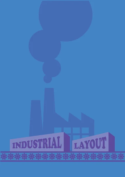 Plantilla de diseño industrial — Vector de stock