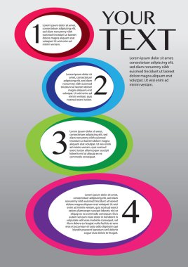 Vektör düzen tasarım daireler