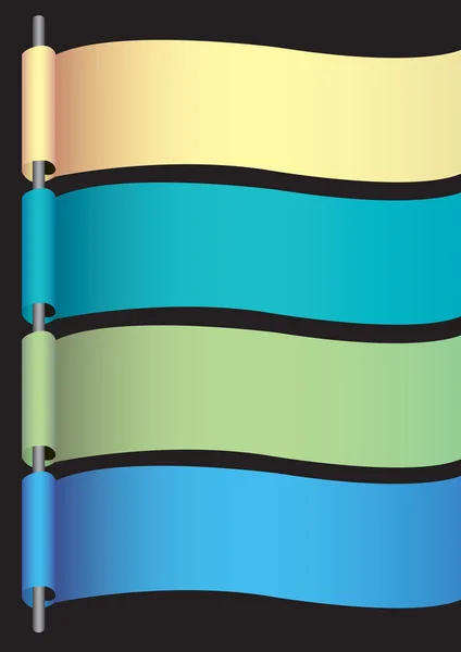コピー スペースを持つクールな色空バナー — ストックベクタ