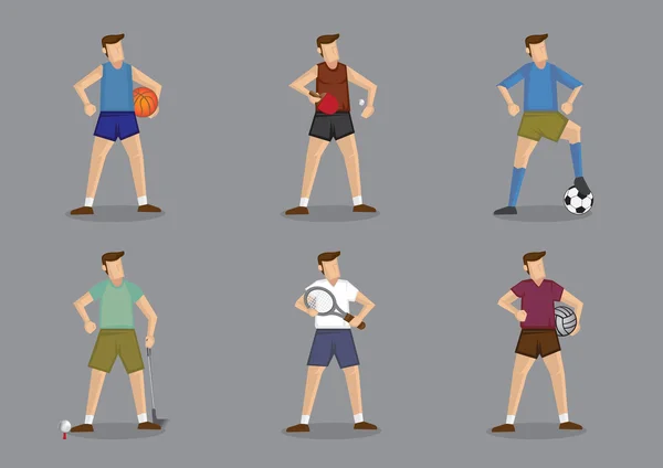 Juegos de pelota Ropa deportiva para hombres — Vector de stock