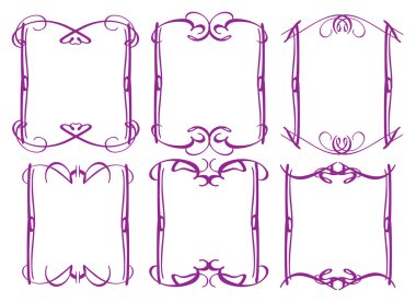 Vintage dekoratif tasarım kenarlık