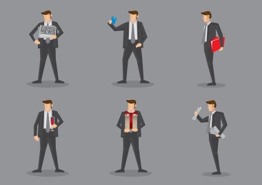 İşadamı elbiseli taşıyan'den aksesuarlar