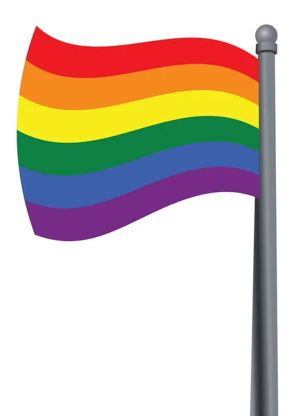 Lgbt Regenbogenflagge Symbol Der Lgbt Gemeinschaft Konzept Von Lgbt Gleichheit — Stockvektor