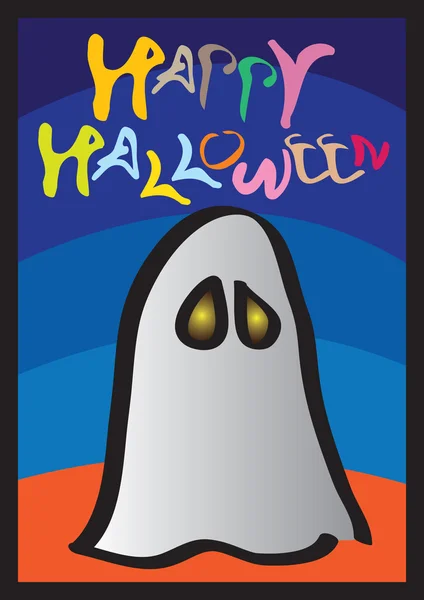 Feliz tarjeta de Halloween — Vector de stock