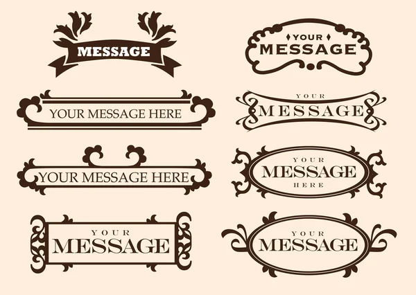stock vector Vintage styled labels and designs