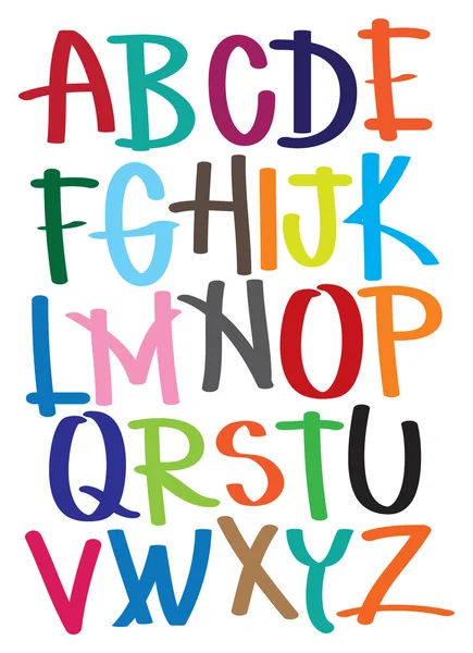 Vektör göstermek alfabesi — Stok Vektör