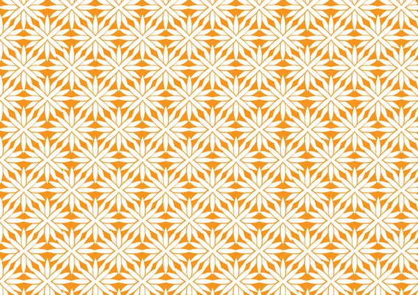 Seamless Retro Orange Kaleidoscope Tile Pattern Background — Stock Vector