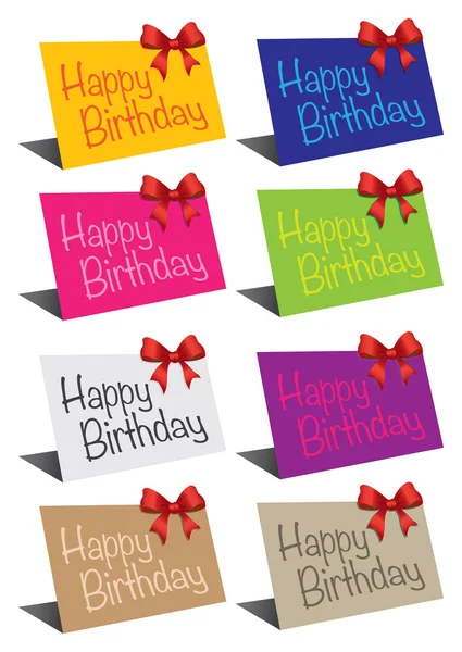 Cartes d'anniversaire — Image vectorielle