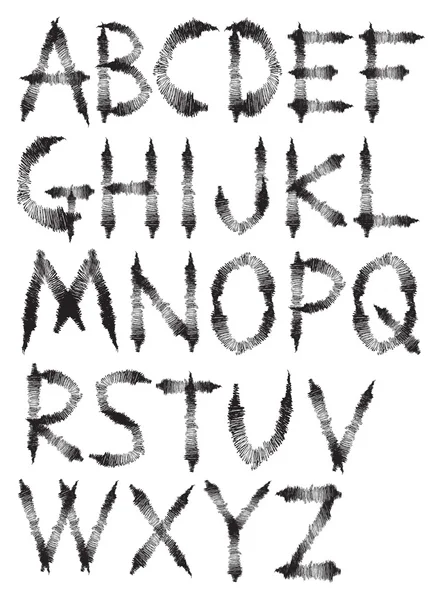 Σχηματικό στυλ γραμματοσειρών — Διανυσματικό Αρχείο