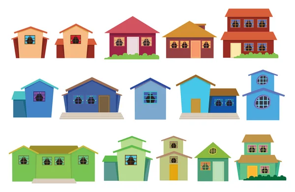 Vector collection of houses — Stock Vector