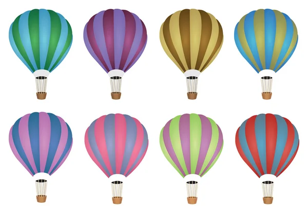 Colourful Hot Air Balloon Vector — Stock Vector