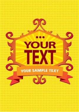 Vektör retro vintage tasarımı