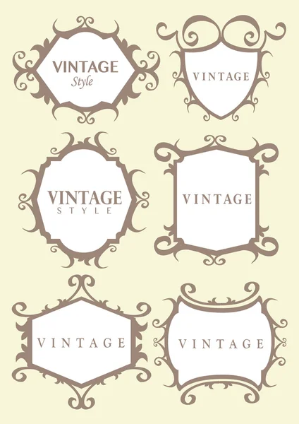 Frontière calligraphique vintage — Image vectorielle