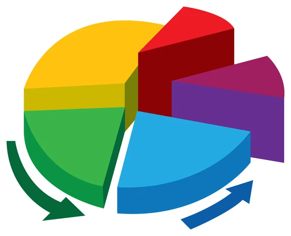 Diagramme circulaire — Image vectorielle