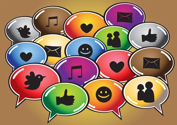 Social networking icons — Stock Vector