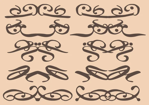 Vintage decoratieve designelementen — Stockvector