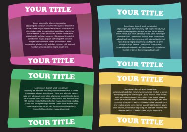 Kağıt broşür tasarım şablonu