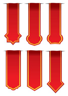 Kırmızı vektör Etiketler