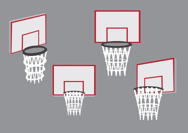 Paniers pour Basketball Sport Illustration vectorielle — Image vectorielle