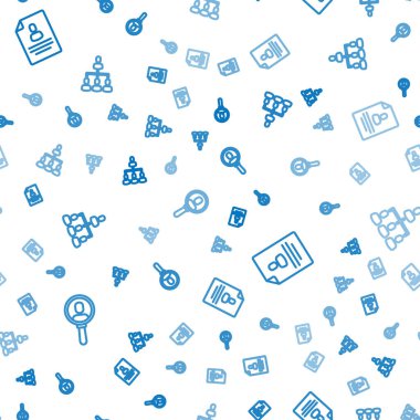 Bir insan, Özgeçmiş ve Hiyerarşi organogramı çizelgesini kusursuz bir şekilde arayın. Vektör.