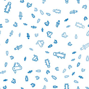 İsviçre çakısı, roket ve ordu hatlarını kusursuz şekilde ayarlayın. Vektör.