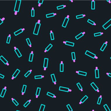 Dinamit patlatma çubuğu simgesi siyah arka planda izole edilmiş. Saatli bomba - patlama tehlikesi kavramı. Vektör.