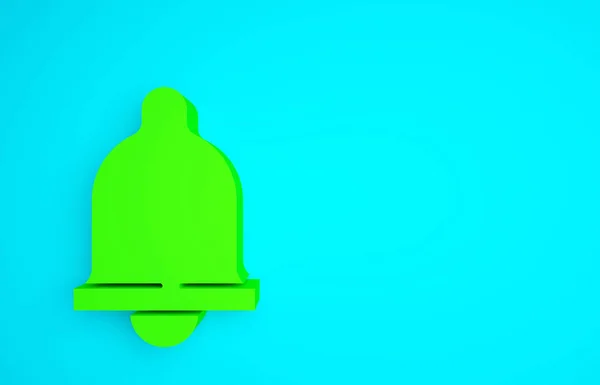Grön Rörelsesensor Ikon Isolerad Blå Bakgrund Minimalistiskt Koncept Återgivning För — Stockfoto