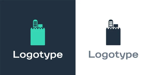 Logotype Online Rendelés Gyorséttermi Szállítás Ikon Elszigetelt Fehér Háttér Logó — Stock Vector