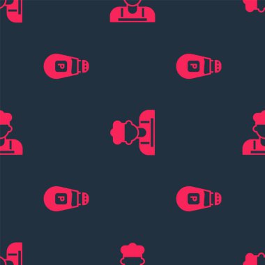 Pepper ve Cook 'u kusursuz bir kalıba sokun. Vektör.