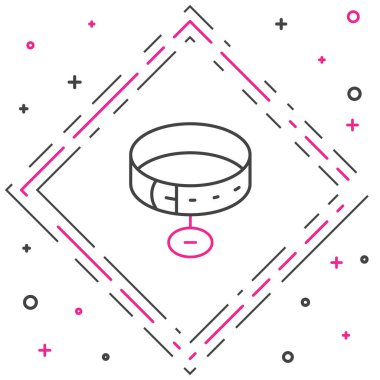 Beyaz arkaplanda isim etiketi simgesi olan satır yakası. Evcil hayvanlar için basit malzemeler. Kedi köpek bakımı. Evcil hayvan zincirleri. Renkli taslak konsepti. Vektör.