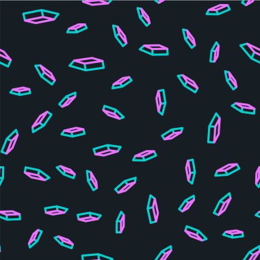 Çizgi Altın Çubuğu simgesi siyah arkaplanda izole edilmiş. Bankacılık işi konsepti. Vektör.