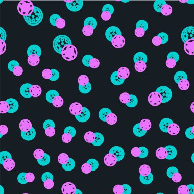 GDO simgesi siyah arkaplanda izole edilmiş. Genetik olarak değiştirilmiş organizma kısaltması. DNA gıda modifikasyonu. Vektör.