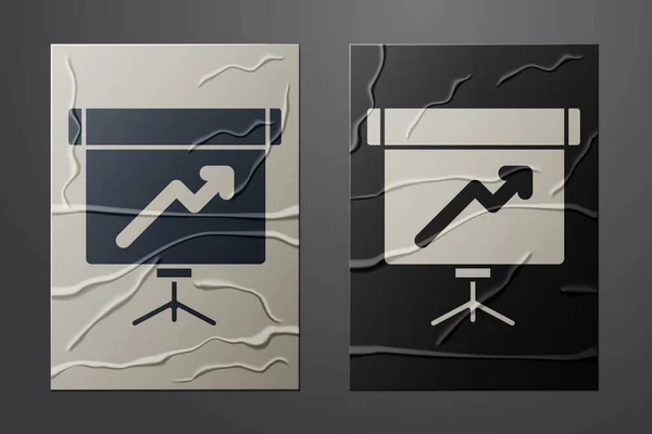 Fehér Bemutatótábla Grafikon Menetrend Chart Diagram Infografika Pite Grafikon Ikon — Stock Vector