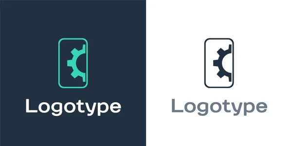 Logotyp Software Tworzenie Stron Internetowych Ikona Koncepcji Programowania Izolowana Białym — Wektor stockowy